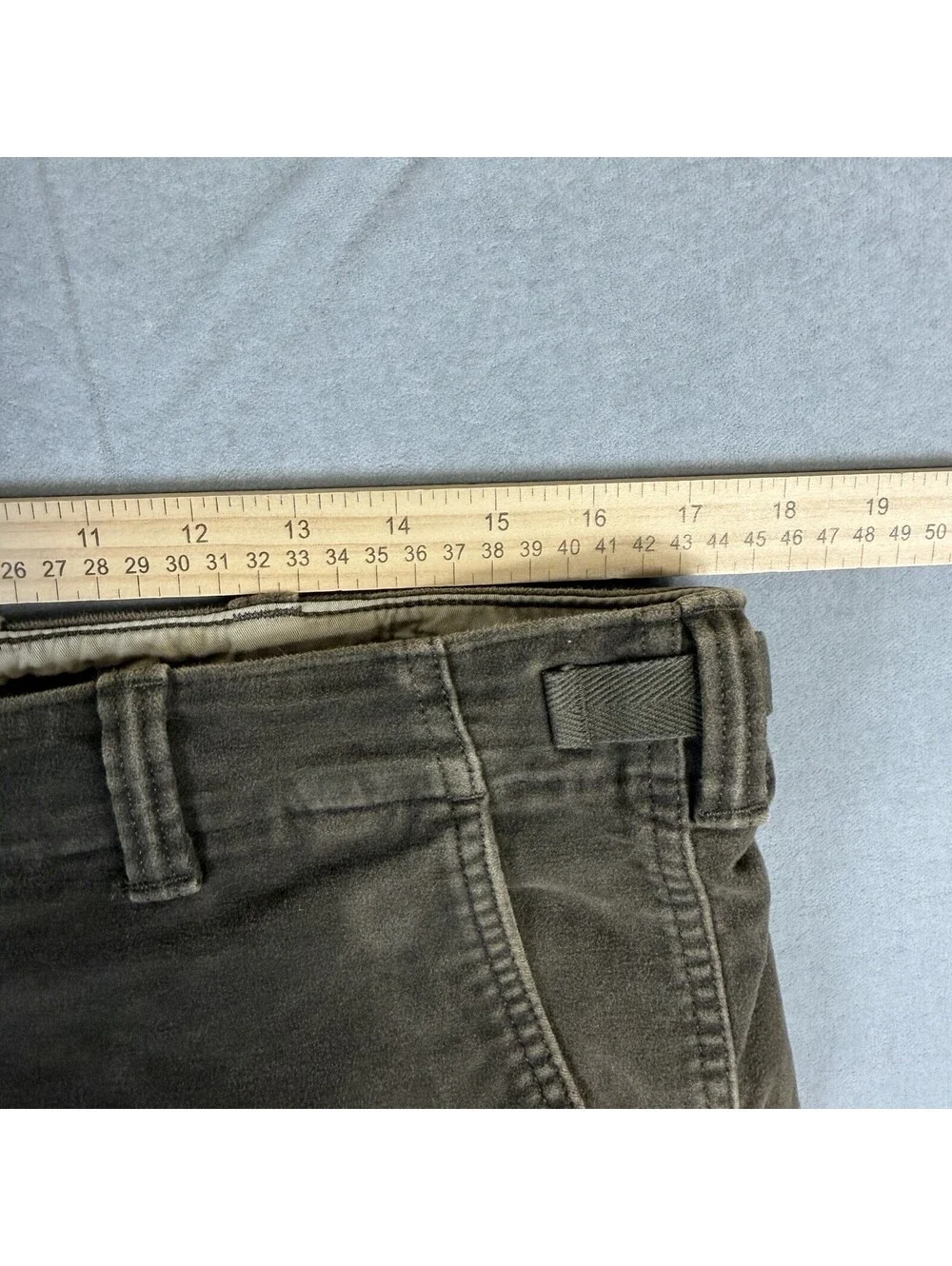 Banana Republic Traveler Cargo Pants Mens 34R Brown Moleskin Utility Surplus